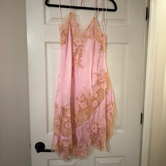 Free People Mystic Groove Mini Slip Dress Size Medium NWT - Picture 4 of 6